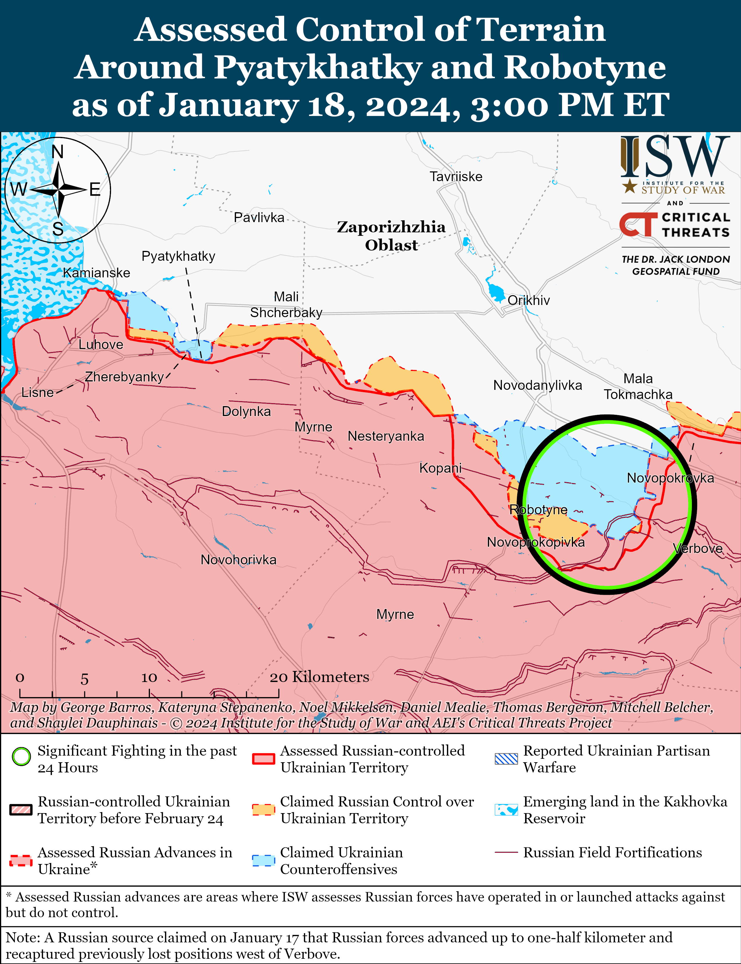 Russian Offensive Campaign Assessment, January 18, 2024 | Institute For ...